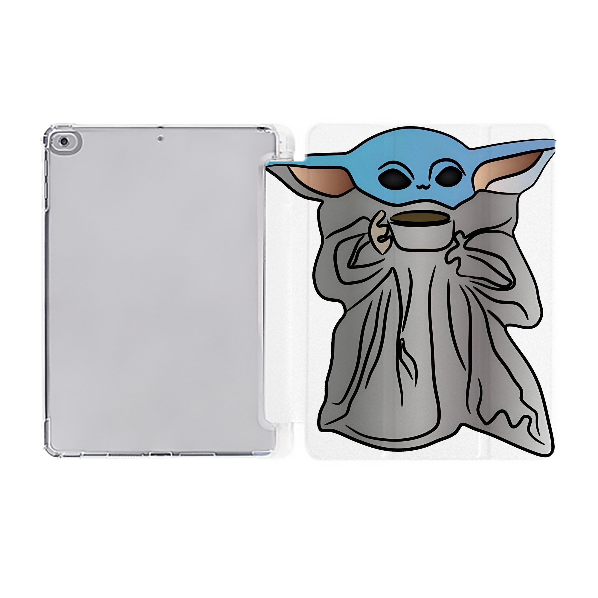 （画像用） スター・ウォーズ Star Wars IPad ケース ペン収納付き 三つ折りスタンド PUレザー×シリコン 対応機種9.5/10.5/10.9インチ